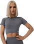 GymBeam Dámské tričko FLO Crop Top Grey - Tričko