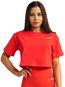 GymBeam Dámské tričko Cropped Limitless Hot Red - Tričko