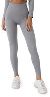 GymBeam Dámské legíny Ribbed FLO Grey XL - Leggings