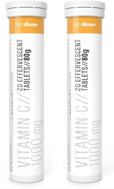 GymBeam C-vitamin 1000 mg 2× 20 db pezsgőtabletta