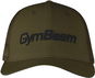 GymBeam Mesh Panel Cap Military Green - Kšiltovka