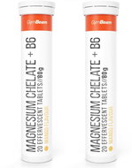 GymBeam Magnesium chelate + B6 sparkling mango 2 × 20 tablets - Magnesium