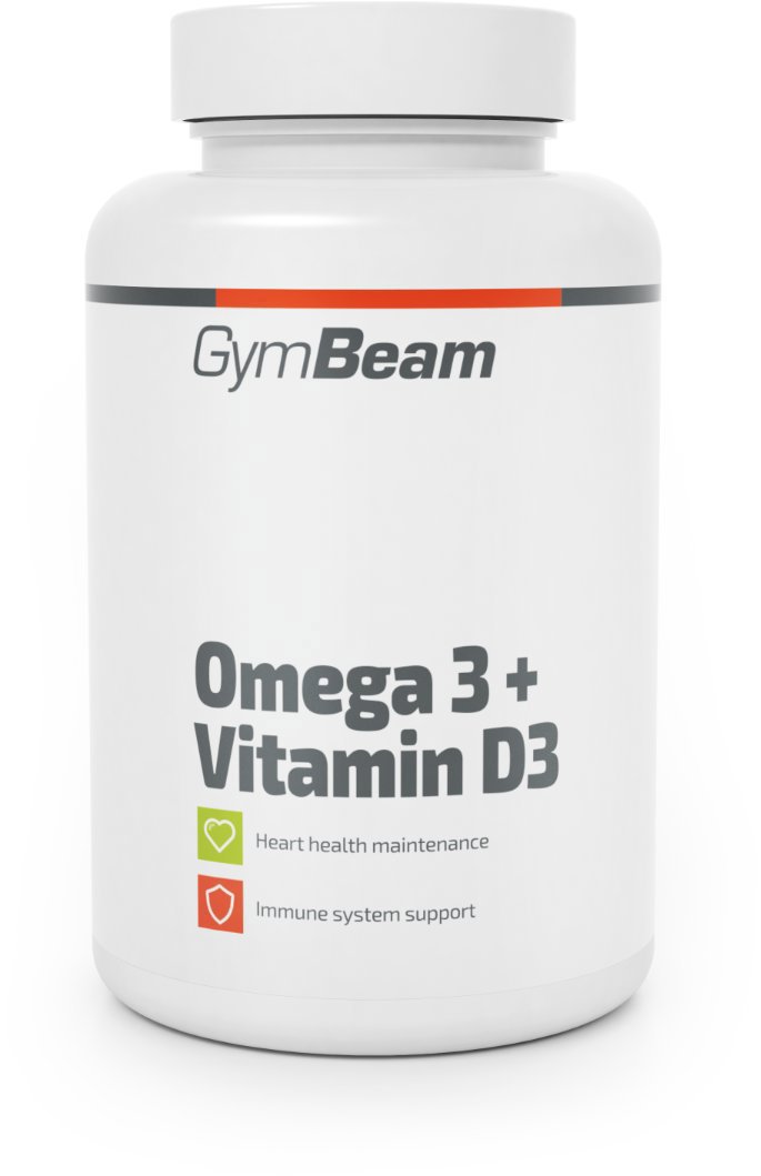 GymBeam Omega 3 + D3-vitamin, 90 kapszula