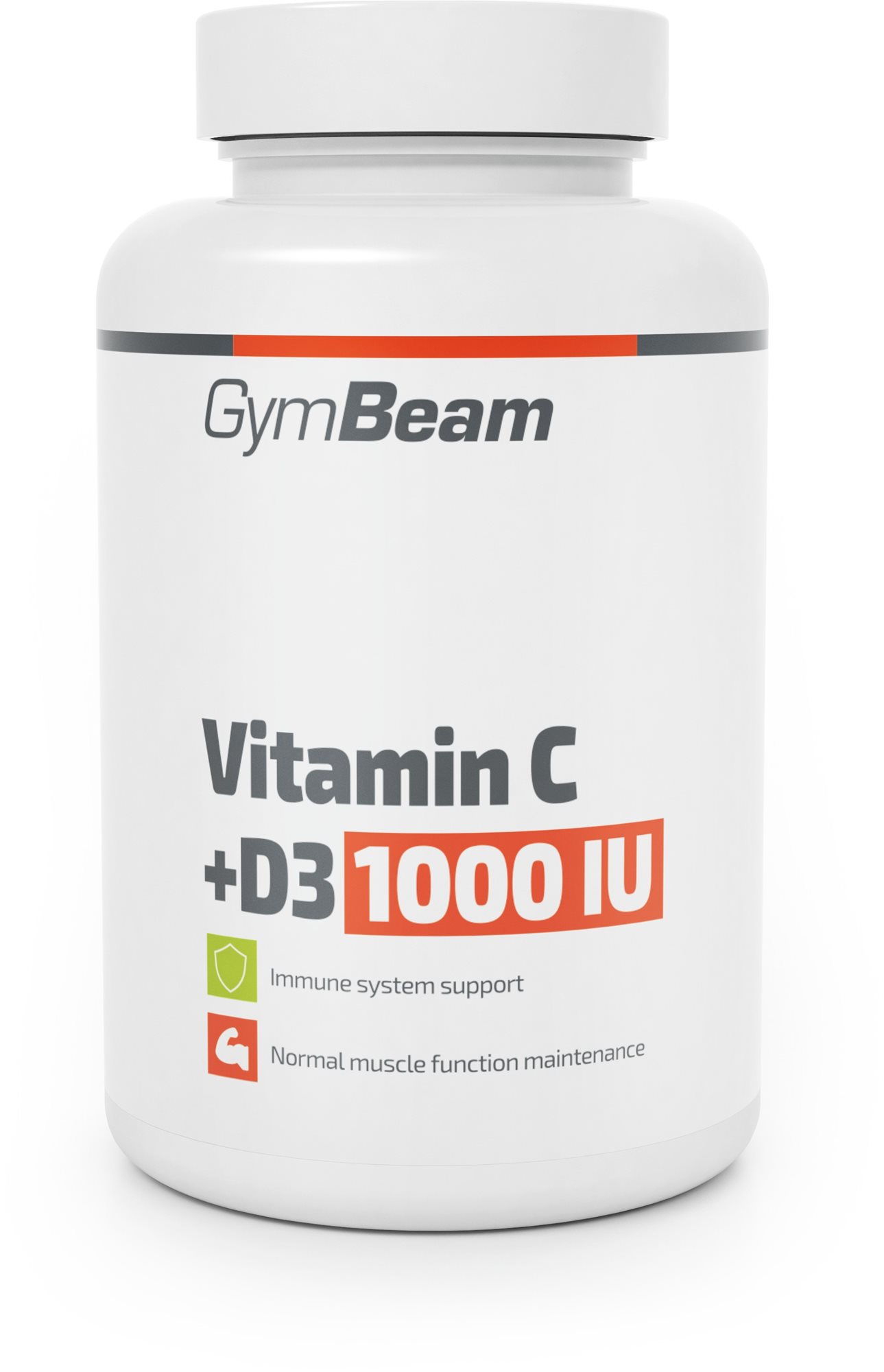 GymBeam C-vitamin + D3 1000 IU, 90 tabletta