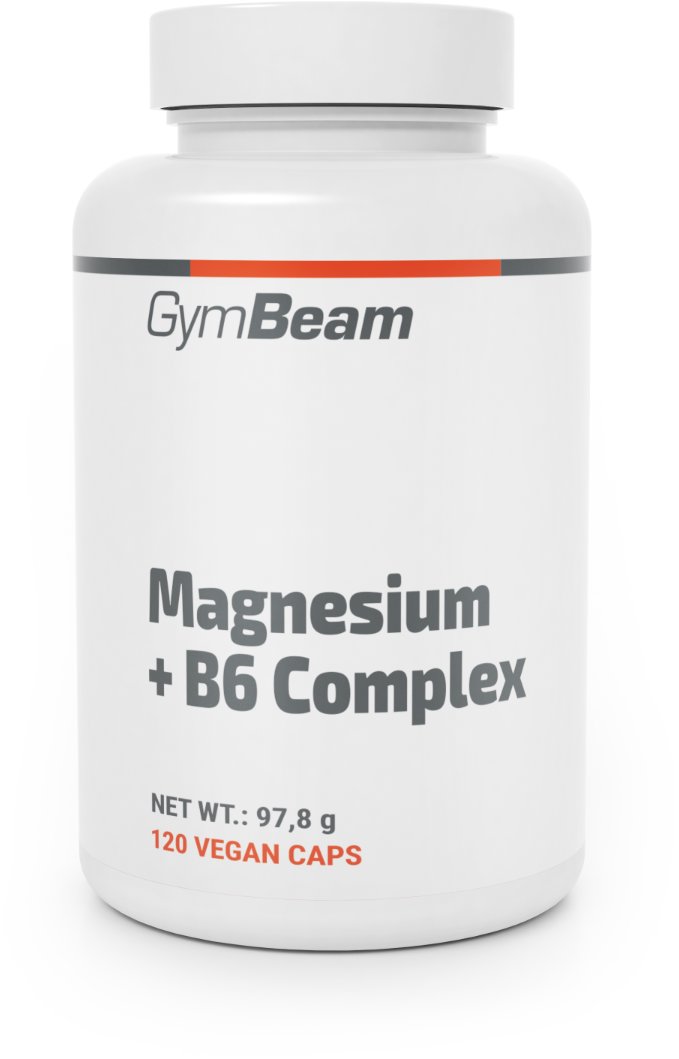 GymBeam Magnézium + B6 komplex, 120 kapszula