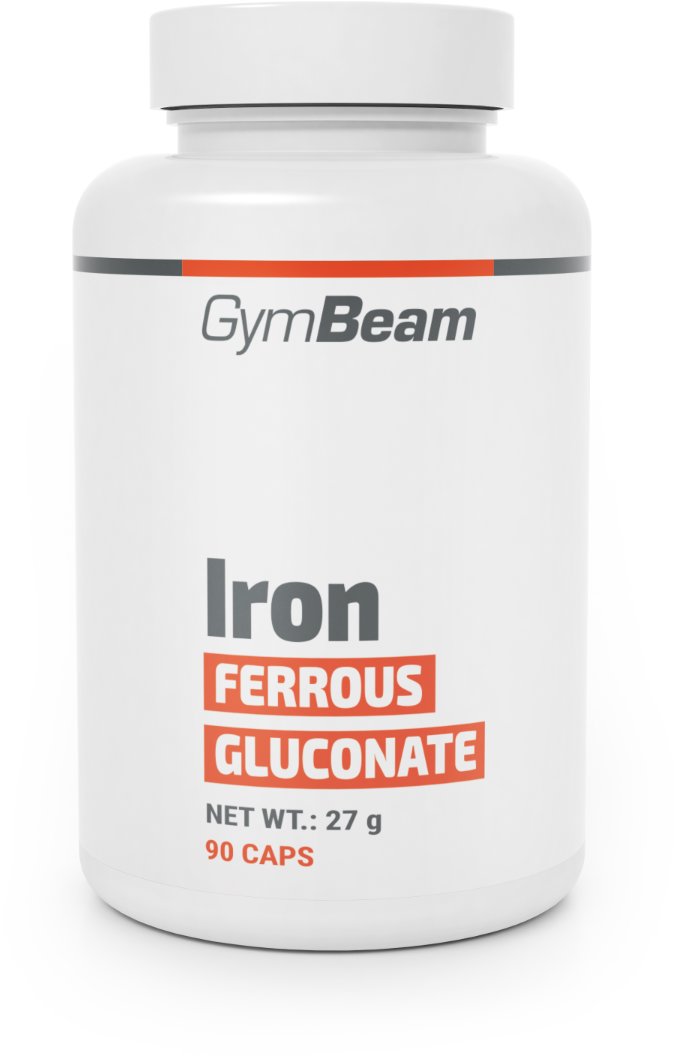 GymBeam vas-glükonát, 90 kapszula