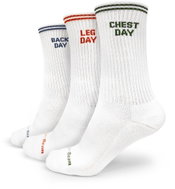 GymBeam Ponožky GymRat 3Pack bílé M - Socks