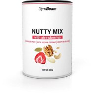 GymBeam Nutty Mix s jahodami 300 g - Orechy