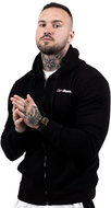 GymBeam pánská mikina Sweatshirt Zipper Hoodie Black S - Sweatshirt