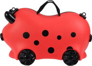 H&L BuggyBag Children's Wheeled Travel Suitcase (52×21×32cm), Red Ladybird - Children's Briefcase