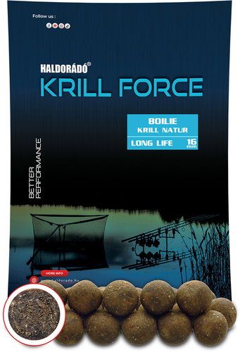 Haldorádó Boilies Krill Force Long Life 700 g 16 mm Krill Natur - Boilies - Main image