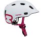 Prilba na bicykel Hamax Thundercap street biela/ružové pásiky 47 – 52 cm - Helma na kolo