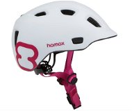 Hamax Thundercap street biela/ružové pásiky 52 – 57 cm - Prilba na bicykel