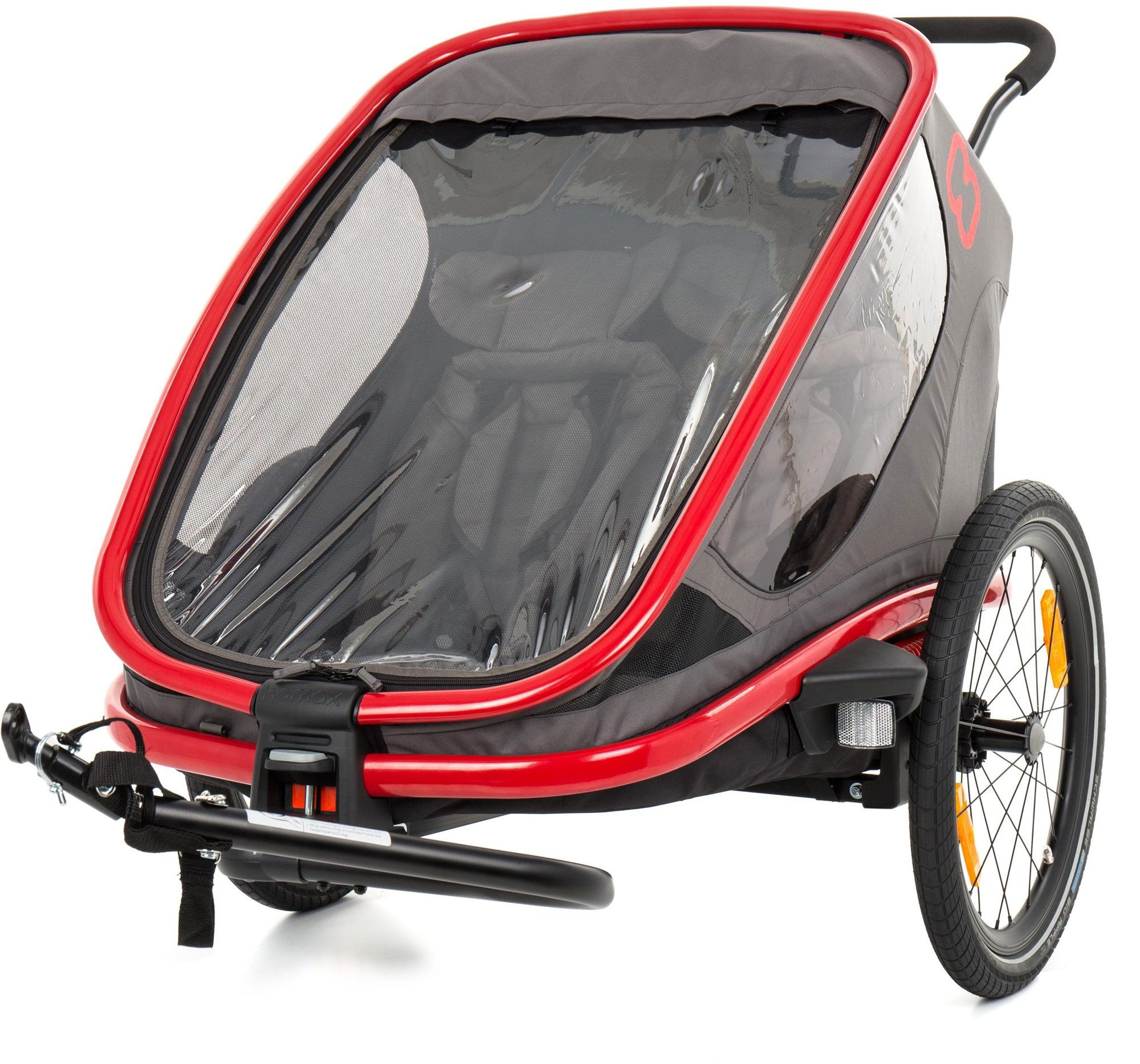 Hamax Outback 2in1 Grey Red Anthracite Bike Trolley Alza.cz