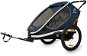 HAMAX Outback 2in1 - Double Wheelchair incl. arm + pushchair set - Navy/White, reclining - Bike Trolley