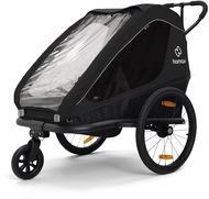 HAMAX Traveller dvojmiestny za bicykel vr. ramena + kočíková súprava Black - Detský vozík za bicykel