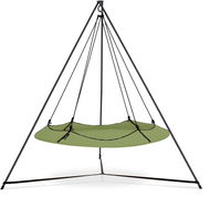 Houpačka Hangout Pod SET zelený (černá lana a stojan) - Houpací síť