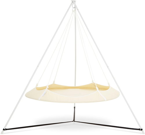 Swing Hangout Pod SET cream (white ropes and stand) - Hammock - Main image