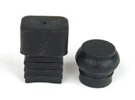 Hockey stick end cap rubber square - Hockey Stick Butt End