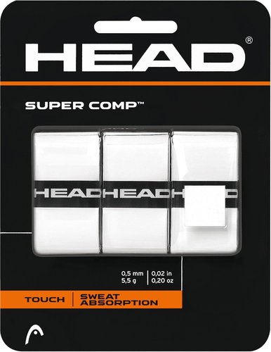 Head Super Comp 3 pcs white Main image Head Super Comp 3 pcs white - Tennis Racket Grip Tape - Main image