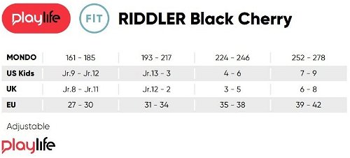 Children\'s roller EU Cherry 34 Roller - Skates - Riddler skates 31 Black Playlife