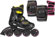 Kids roller skates Playlife Joker Yellow Glow Combo EU 34 - 37 - Roller Skates