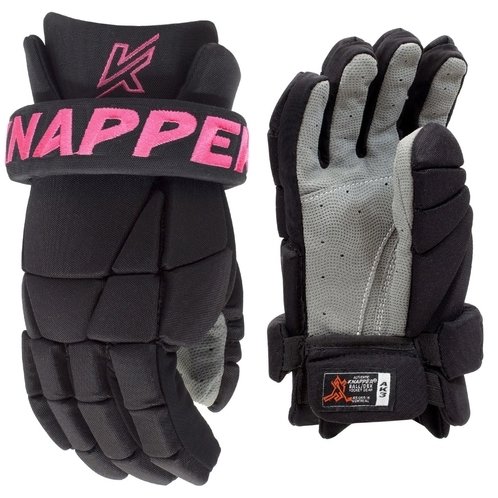Knapper AK3 SR Senior, black and pink, 14", HS23 - Ball Hockey Gloves - Main image