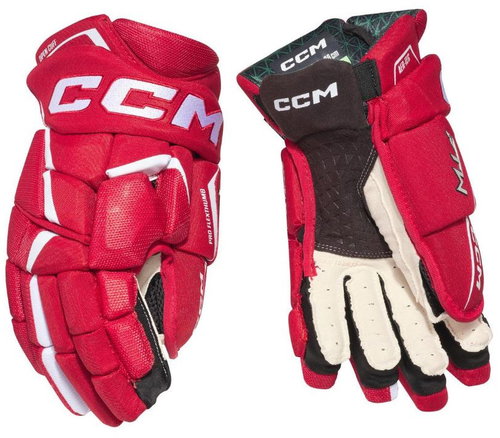 CCM Jetspeed FTWomen SR Senior, 12" red and white, CCM25 - Hockey Gloves - Main image