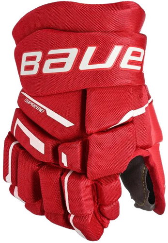 Bauer Supreme M3 S23 JR Junior, červené, 10", BA25 - Hockey Gloves - Main image