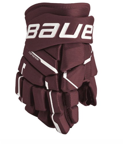 Bauer Supreme M5Pro S23 INT Intermediate, vínové, 12", BA25 - Hockey Gloves - Main image