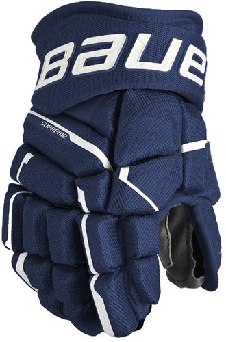 Bauer Supreme Mach S23 JR Junior, tmavě modré, 10", BA25 - Hockey Gloves - Main image