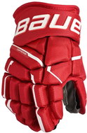 Bauer Supreme Mach S23 JR Junior, červené, 11", BA25 - Hokejové rukavice