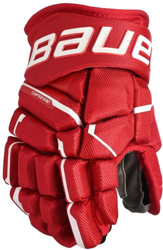 Bauer Supreme Mach S23 JR Junior, červené, 11", BA25 - Hockey Gloves - Main image