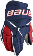 Bauer Supreme Mach S23 SR Senior, dark blue-red-white, BA25 - Hockey Gloves