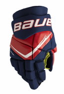 Bauer Vapor Fly40 S25 JR dark blue-red-white, Junior, 10", BA25 - Hockey Gloves