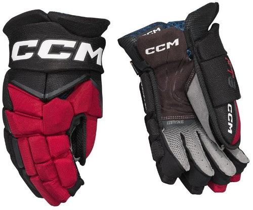 CCM Jetspeed FT8 JR black-red-white, Junior, 12", CCM25 - Hockey Gloves - Main image