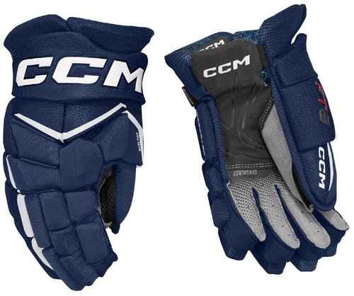 CCM Jetspeed FT8 JR dark blue-white, Junior, 11", CCM25 - Hockey Gloves - Main image