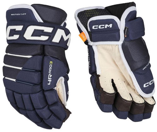 CCM Tacks 4R Pro3 SR Senior, 14", dark blue-white, CCM25 - Hockey Gloves - Main image