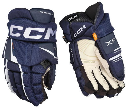 CCM Tacks XF Pro SR Senior, 15", dark blue-white, CCM25 - Hockey Gloves - Main image