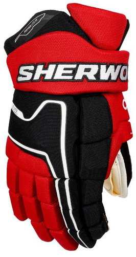 Sherwood Code Encrypt Pro SR Senior, black-red-white, 13", SW25 - Hockey Gloves - Main image