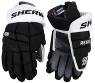 Sherwood Rekker Legend Pro SR Senior, black and white, SW24 - Hockey Gloves
