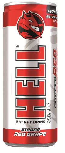 HELL Red Grape Strong 250ml - Energy Drink - Main image
