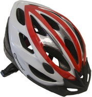 Cycling helmet MASTER Force, M, red and white - Bike Helmet