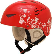Sulov Air, red gloss - flower - Ski Helmet