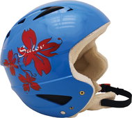 Sulov Sting, size. S (55 - 56), blue gloss - flower - Ski Helmet