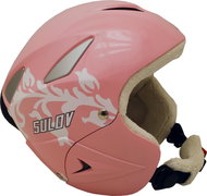 Sulov Ranger, pink gloss - flower - Ski Helmet