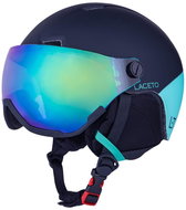 LACETO Lyžařská helma Tempesta Black-Turquoise L - Ski Helmet