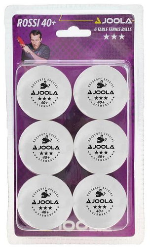 Joola Rossi *** 6 pcs white - Table Tennis Balls - Main image