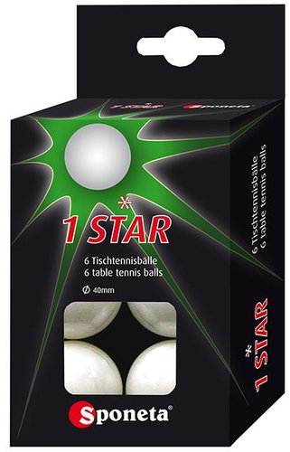SPONETA * 6 pcs - Table Tennis Balls - Main image