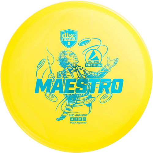 Discmania Active Premium Maestro Yellow - Frizbi - Fő fotó